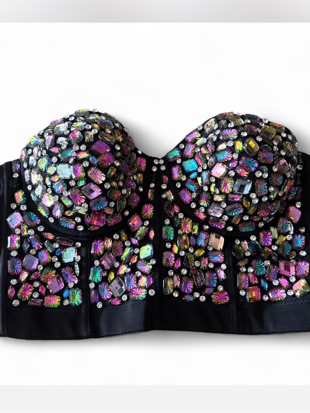 Rhinestone Y2K Corset - Size L